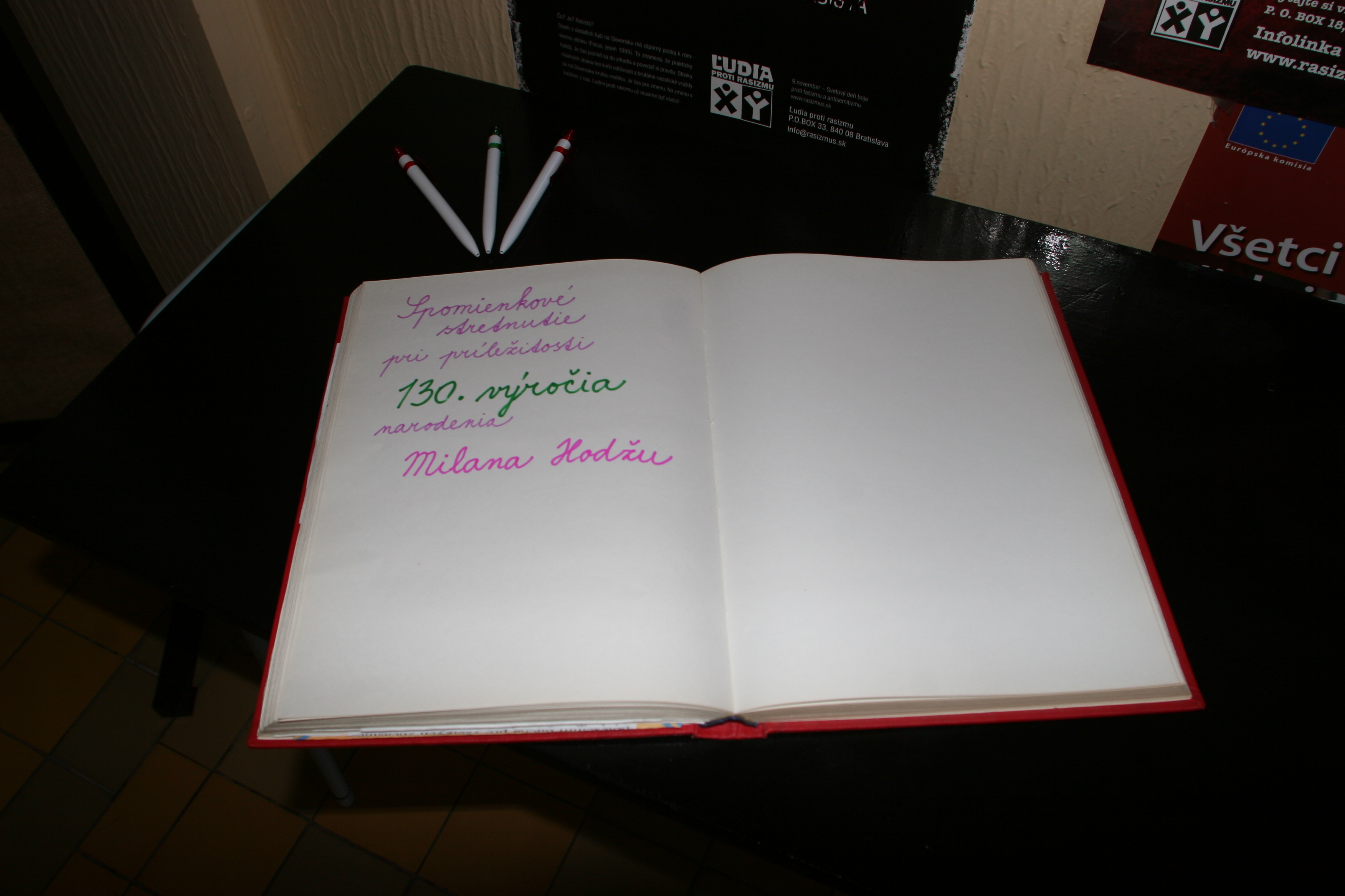 130. výročie narodenia Milana Hodžu